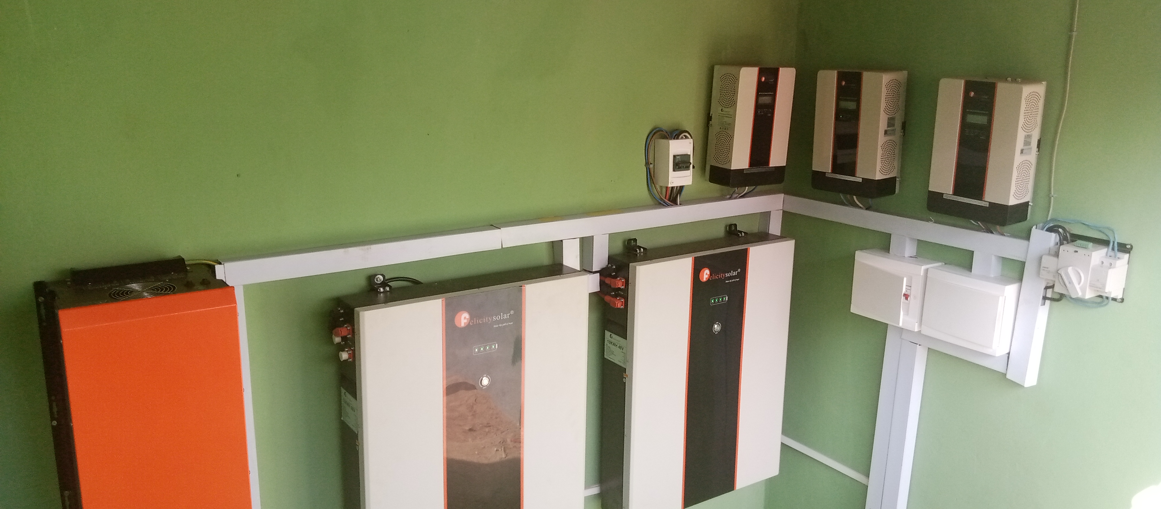 Installation of a 20kWh backup system using Lithium-ion battery